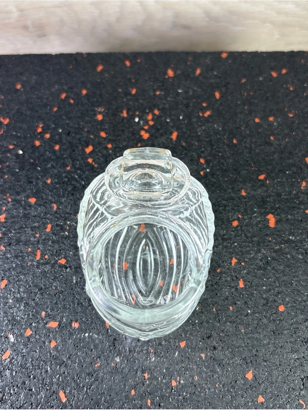 Vintage Art Deco Style Glass Bird Cage Feeder  Seed Water Bowl USA 2.75” X 1.75”